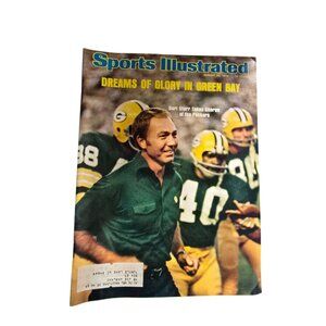 Vintage Sports Illustrated Magazine Green Bay Packers Bart Starr 1975 Issue